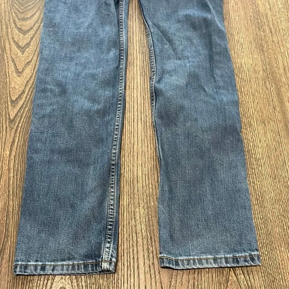 Levi's Mens Straight Jeans Mid Rise Whisker Denim Medium Wash Blue Size 30x32